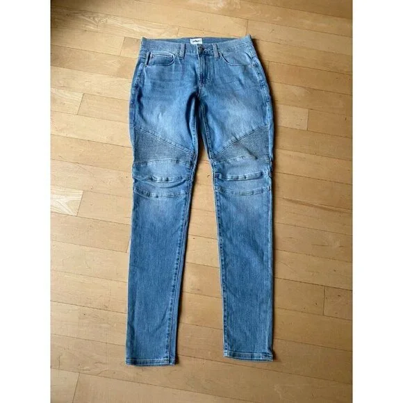Hudson BNWOT blue Ethan biker skinny jeans moto sz 30